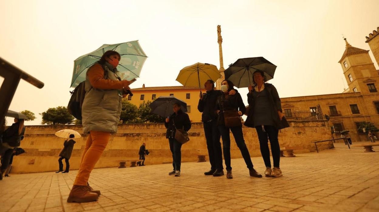 La calima en Córdoba el pasado mes de marzo