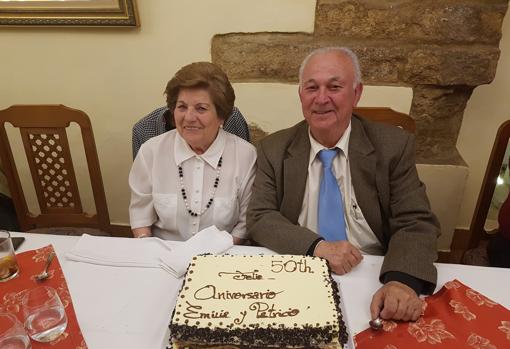 El matrimonio, durante la celebración de los 50 años del restaurante