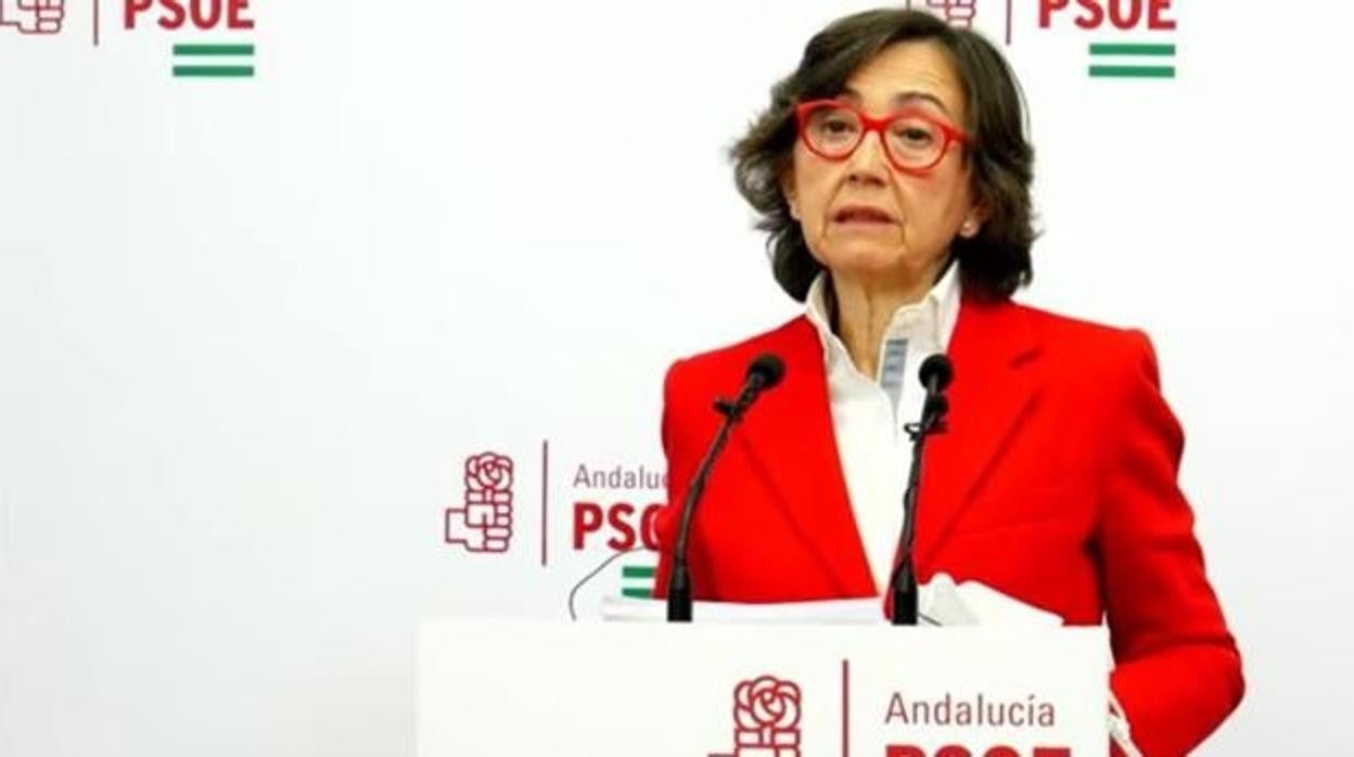 Rosa Aguilar en su comparecencia del pasado jueves