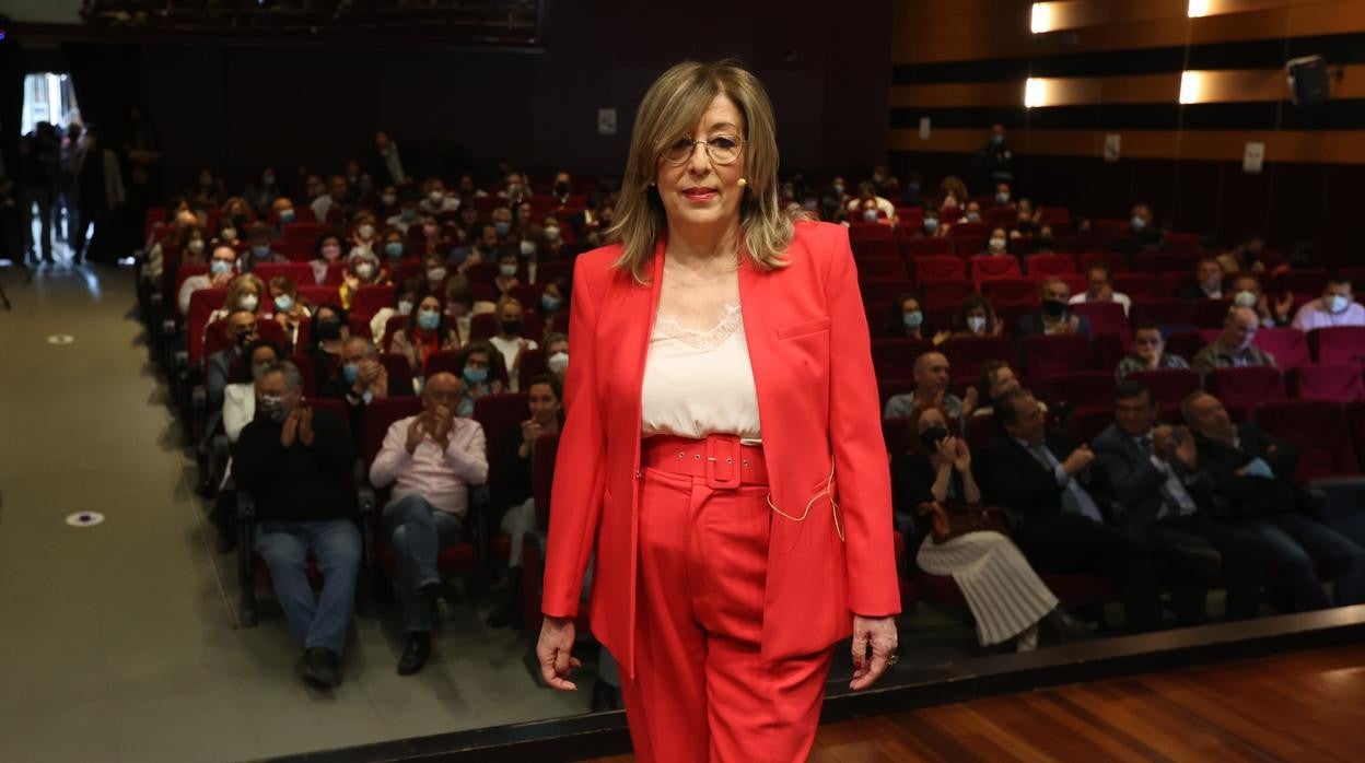 Julieta Mérida, durante la presentación de su candidatura a rectora de la Universidad de Córdoba