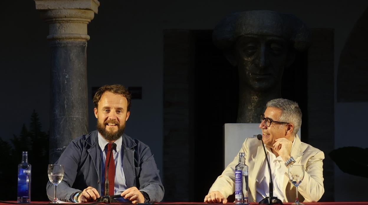 Chapu Apaolaza, durante su intervención en el Museo Taurino