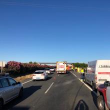 Un muerto y tres heridos en un accidente en la A-49 a la altura de Gibraleón