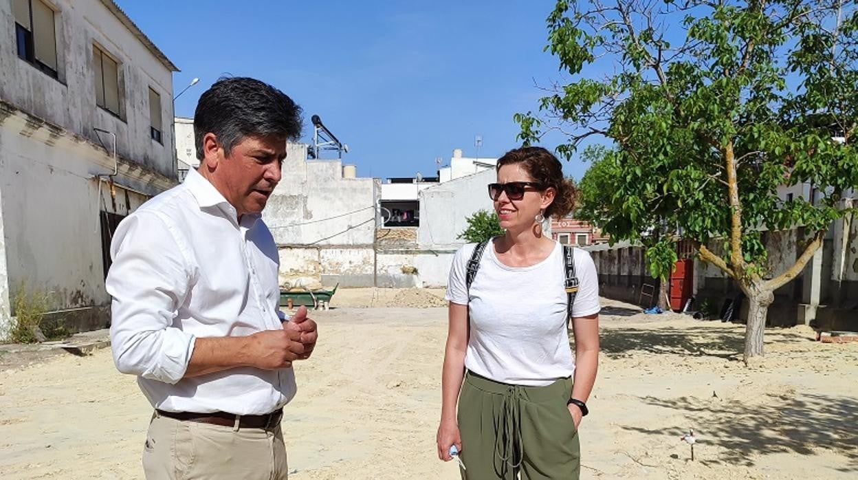 Visita a las obras del aparcamiento