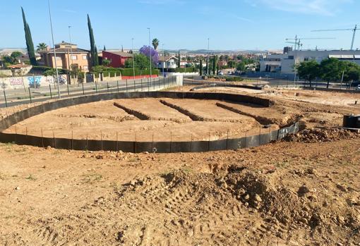 Imagen de los trabjos que se están desarrollando para el campo de golf de la Arruzafa