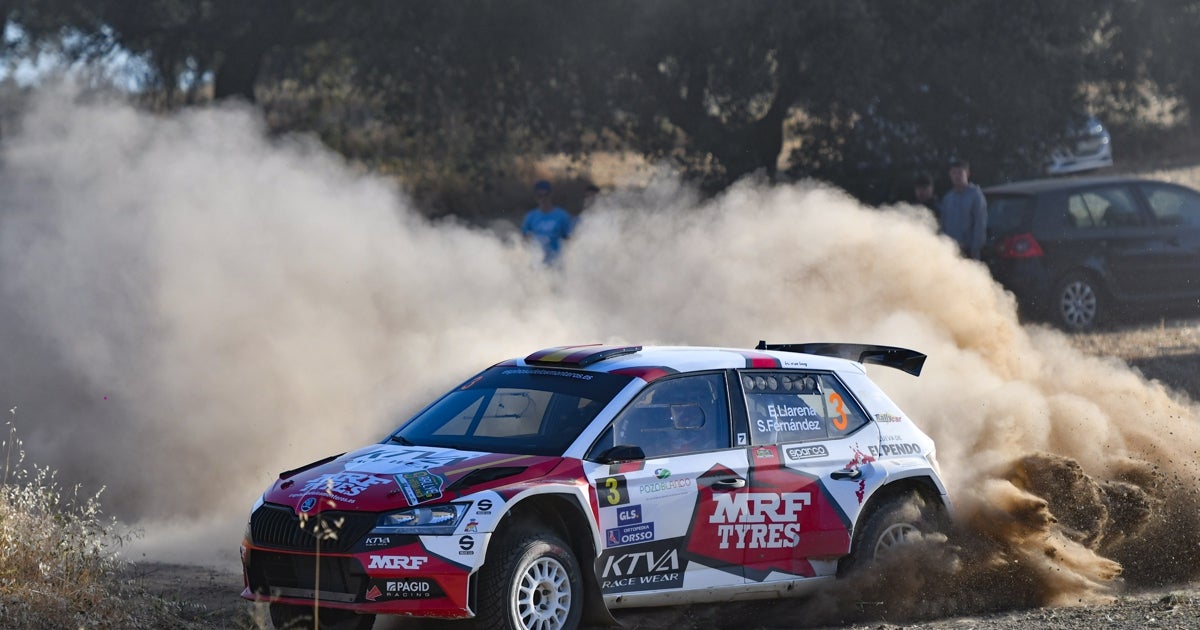 Uno de los coches que participaron en el Rallye Ciudad de Pozoblanco