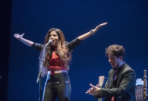 Soleá Morente, durante un concierto en Granada