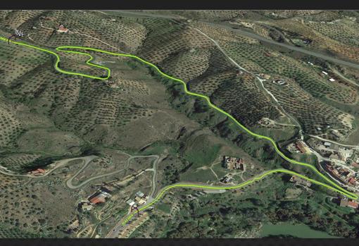 Infografía del recorrido de la Escudería Montoro para la Subida