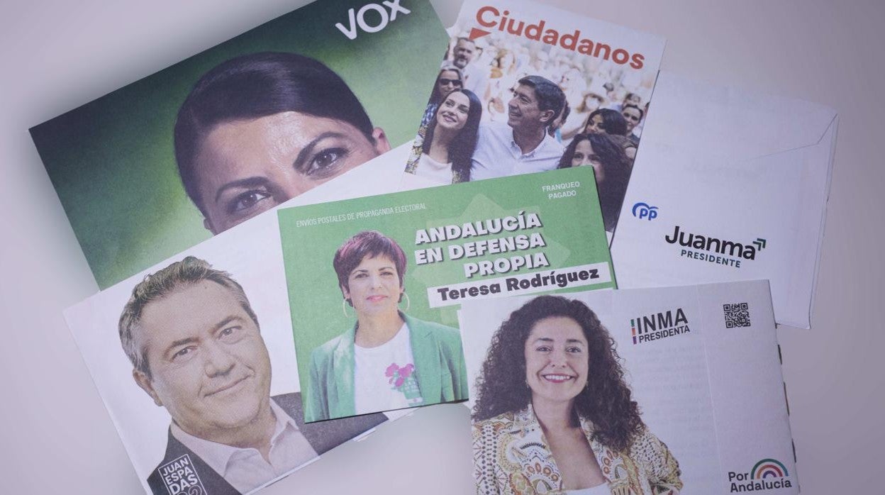 Sobres de los partidos enviados a los electores