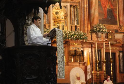 Momento de la lectura en la Mezquita-Catedral de Córdoba