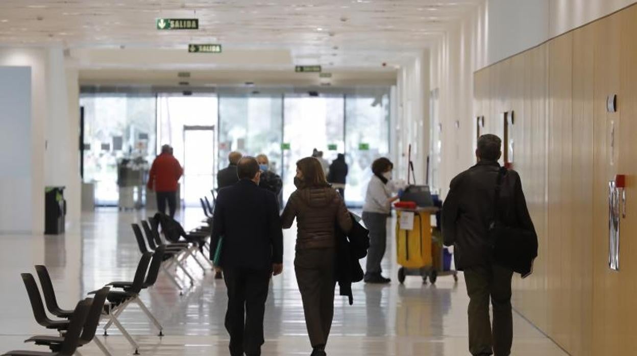 Pasillo de la Ciudad de la Justicia donde se ha celebrado el juicio este martes