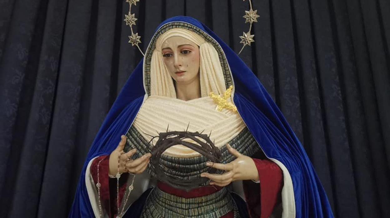 La Virgen de los Dolores de Alcolea, vestida de hebrea en la Cuaresma de 2022