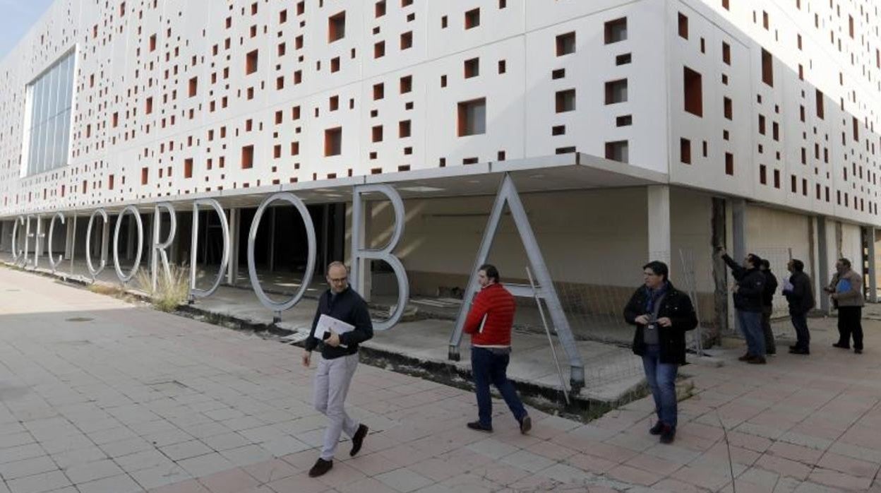 Una de las visitas realizadas a las obras del Centro de Ferias y Convenciones de Córdoba