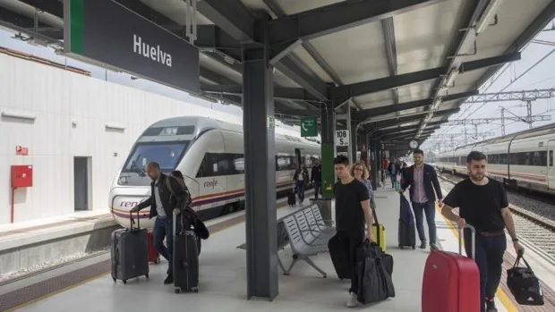 La línea férrea Sevilla-Huelva estará cortada por obras entre el 8 y el 10 de julio