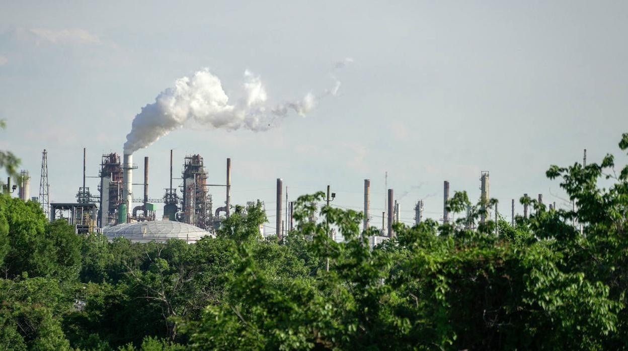 La refinería de petróleo de Baton Rouge de Exxon en Luisiana, en Estados Unidos.