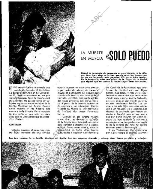 Primera página del reportaje que firmó Francisco Umbral en «Blanco y Negro» el 22 de enero de 1966