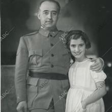 Franco con su hija Carmen