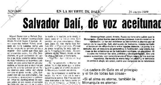 La última entrevista a Dalí de Anson