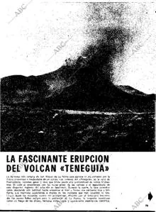 Erupción del volcán, en 'Blanco y Negro'
