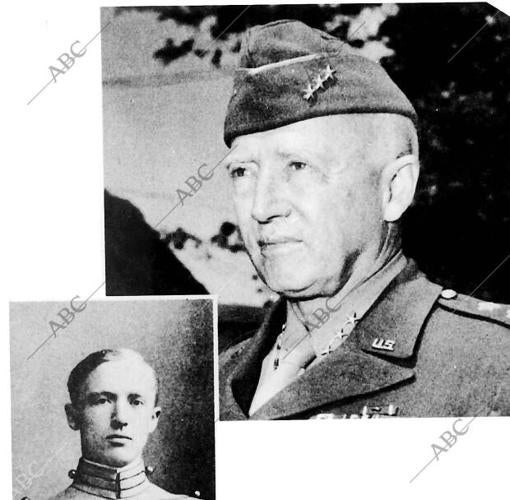 Patton en dos etapas de su vida: como cadete en la Academia Militar de West