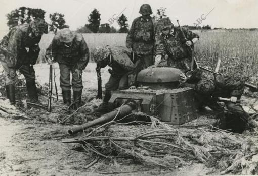Tanques soviéticos enterrados en Stalingrado