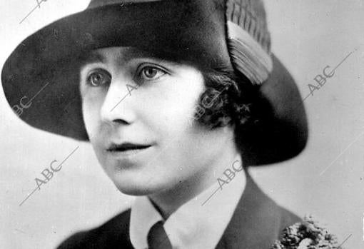 En 1950 como Reina de Inglaterra.