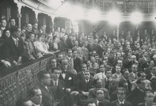 Primer acto de Falange Española