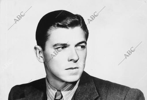 Retrato de Ronald Reagan en su juventud.