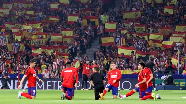 Exhibición de españolidad en el Metropolitano