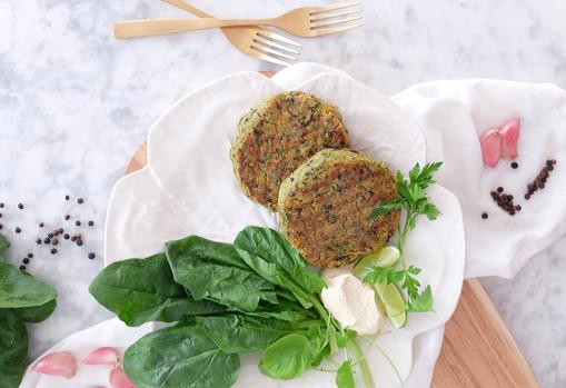 Las hamburguesas de espinacas se pueden cocinar al horno