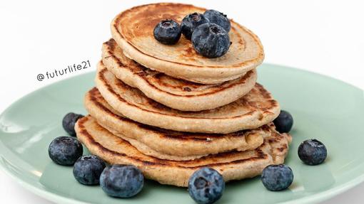 Tortitas de avena y plátano.