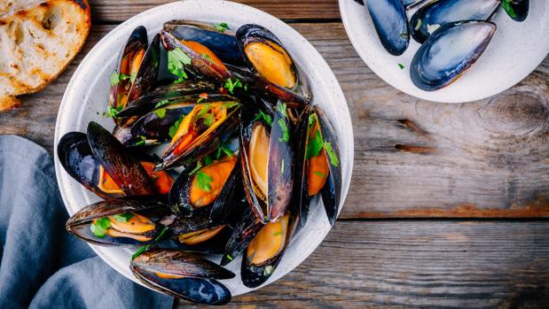 Mejillones y proteínas saludables