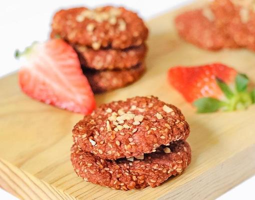 Galletas de remolacha y fresa