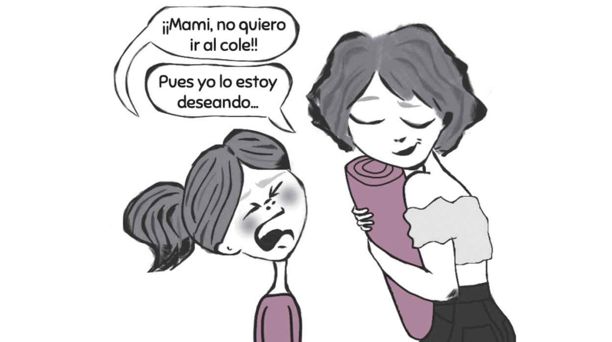 Viñeta del libro 'El hábito hace al yogui'