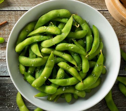 El edamame es muy rico en proteínas y fibra