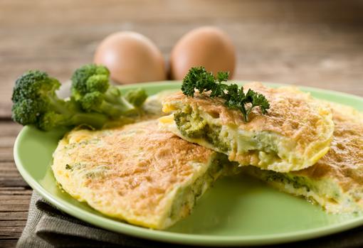 Tortilla de brócoli.