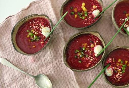 Gazpacho de remolacha.