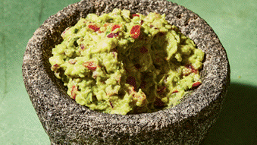 Guacamole mexicano.