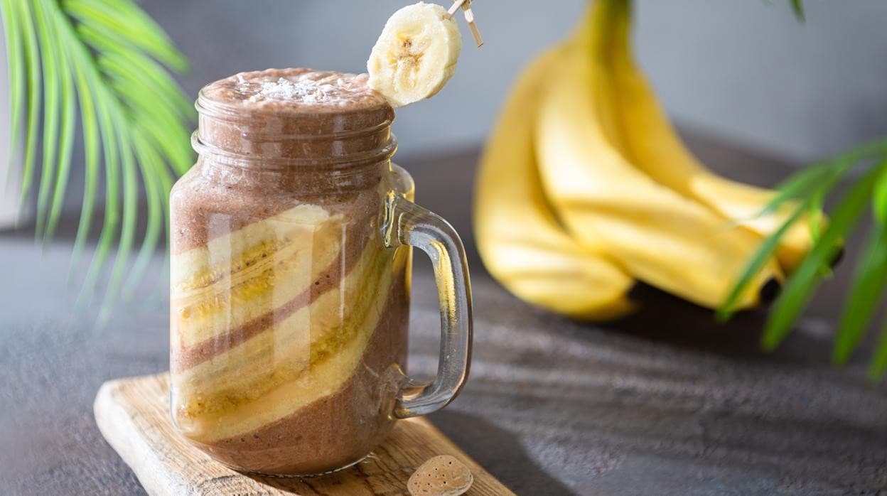Receta de Batido Proteínico de Chocolate y Banana