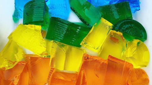 Gelatina de colores.