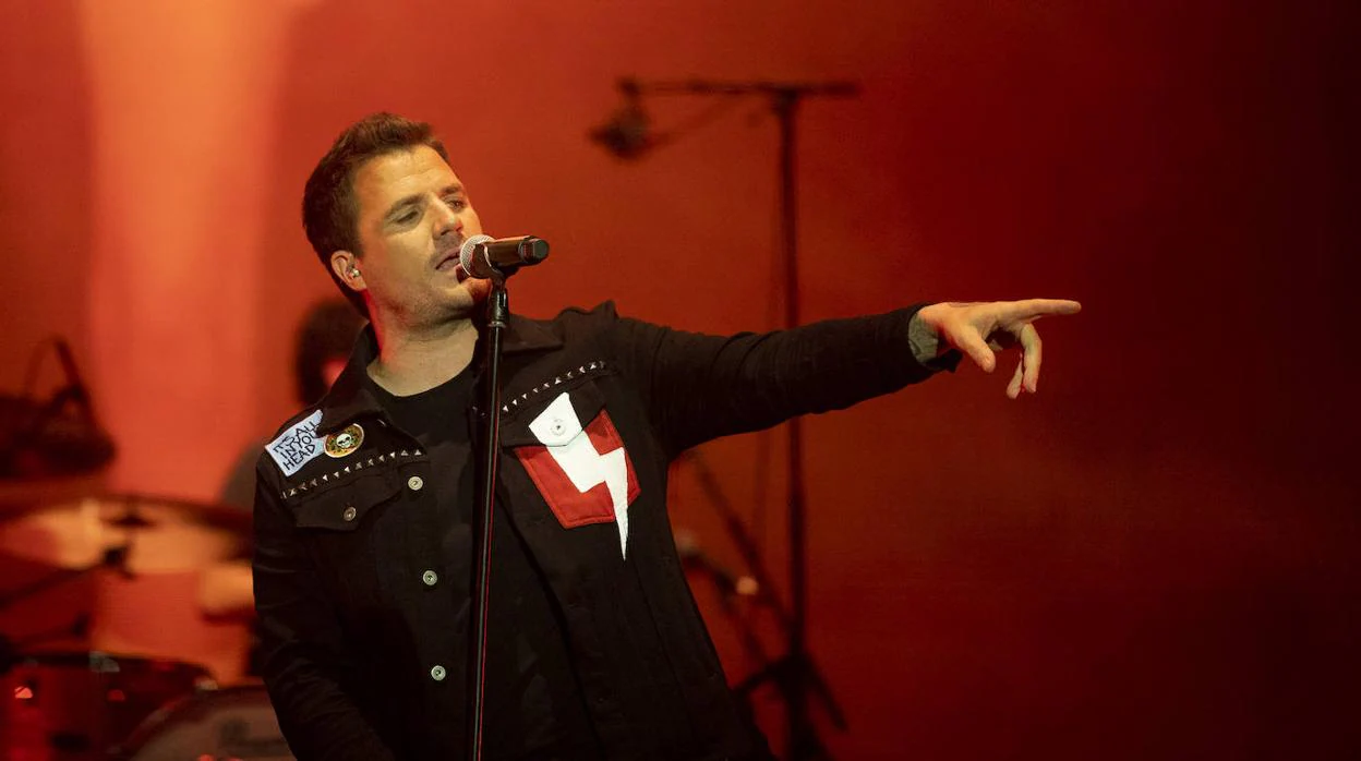 El cantante Dani Martín, en uno de sus conciertos.