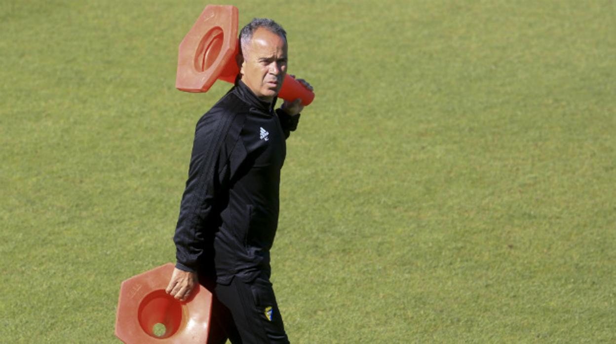 Álvaro Cervera durante un entrenamiento