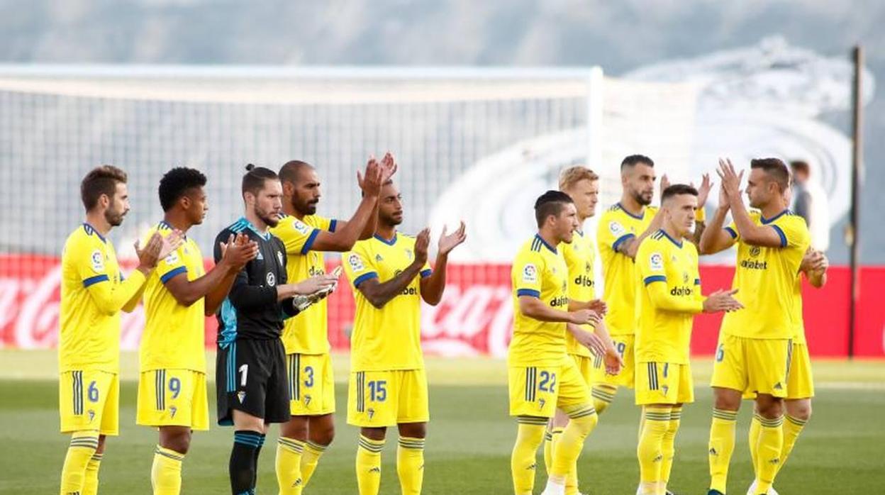 Los jugadores del Cádiz CF en Valdebebas