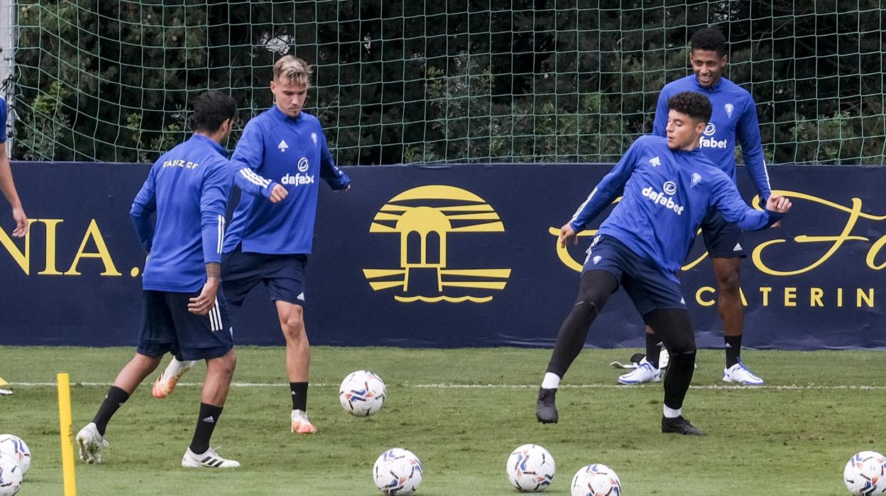 'Choco' Lozano participó en la sesión de entrenamiento de este miércoles.