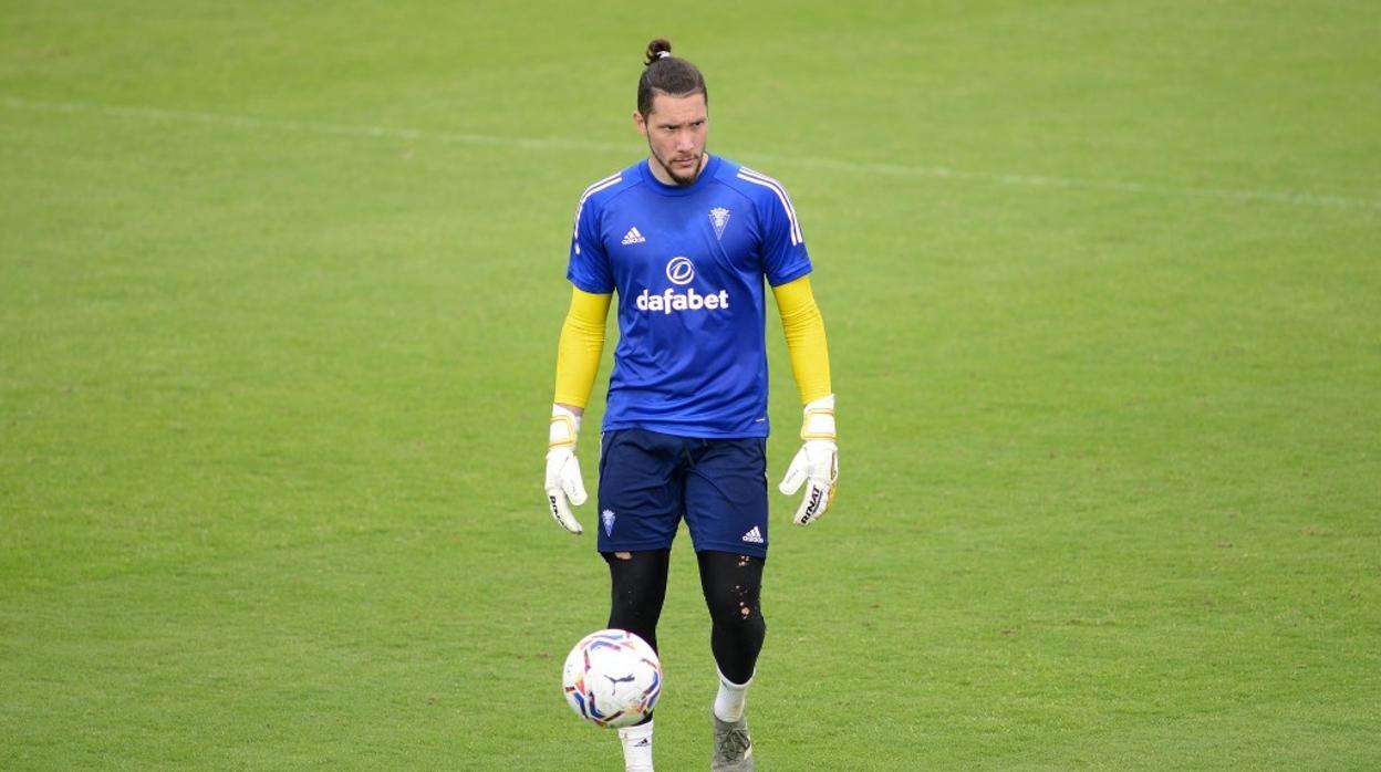 Ledesma, en un entrenamiento.