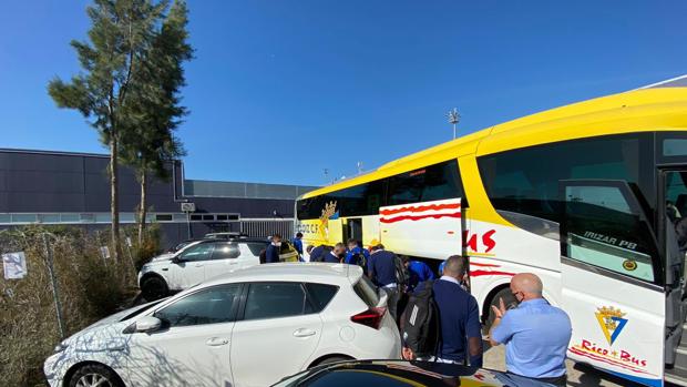 El Cádiz CF llega de Madrid