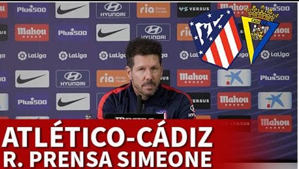 Simeone: «Pudimos sostener las cosas que el Cádiz hace bien fuera de su estadio»