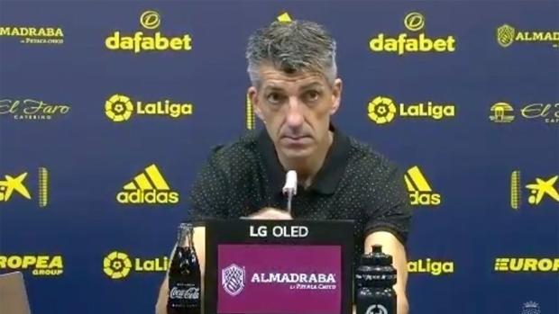 Imanol: «Es difícil meterle mano al Cádiz; hemos conseguido que no hagan su juego»