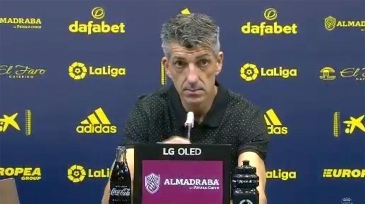 Imanol en rueda de prensa