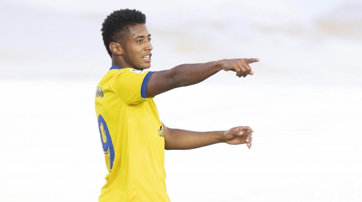 'Choco' Lozano, delantero del Cádiz CF.