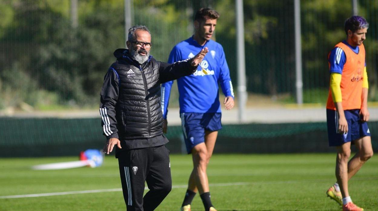 Cervera en un entrenamiento